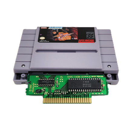 Darius Twin Super Nintendo Very Good Loose - Cartridge shell displayed with authentic circuit board shown with Nintendo branding
