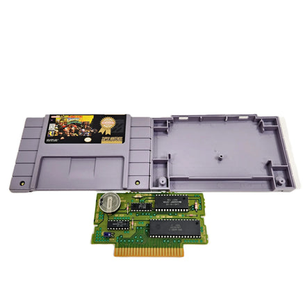 Donkey Kong Country 2 Players Choice Super Nintendo Very Good - Open cartridge showing authentic game circuit board