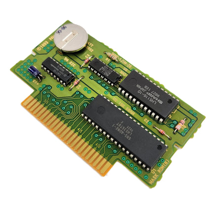 Donkey Kong Country 2 Players Choice Super Nintendo Very Good - Close up view of authentic game circuit board
