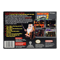 Donkey Kong Country 2 Players Choice Super Nintendo Very Good - Official retail box rear view showing text and game artwork