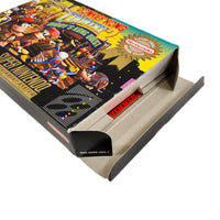 Donkey Kong Country 2 Players Choice Super Nintendo Very Good - View of authentic game flap open showing inside contents