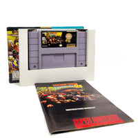 Donkey Kong Country 2 Players Choice Super Nintendo Very Good - View of game cart and instruction manual along with inner cardboard tray