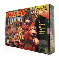 Donkey Kong Country Super Nintendo Very Good - Game Box Front Right side Artwork view
