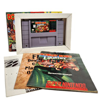 Donkey Kong Country Super Nintendo Very Good - Game contents shown 
