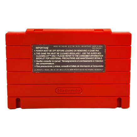 Doom Super Nintendo Good Loose - Back Label Of Cartridge