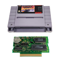 F-Zero Super Nintendo Good Loose - Authentic Cartridge shell opened showing genuine game circuit board with working save battery installed