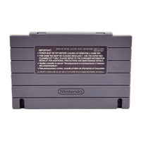 F-Zero Players Choice Super Nintendo Very Good - Rear view of authentic game cartridge