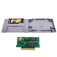 F-Zero Players Choice Super Nintendo Very Good - Open cartridge showing authentic game circuit board