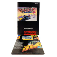 F-Zero Players Choice Super Nintendo Very Good - Front view of instruction manual and poster