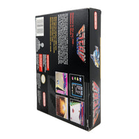 F-Zero Players Choice Super Nintendo Very Good - View of authentic retail game box spine and rear artwork
