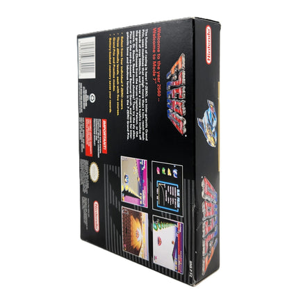 F-Zero Players Choice Super Nintendo Very Good - View of authentic retail game box spine and rear artwork