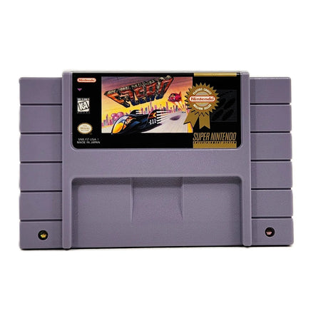 F-Zero Players Choice Super Nintendo Very Good - Front label of authentic game cartridge