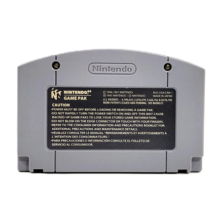 F-Zero X Nintendo 64 Acceptable Loose - Rear view of game cart