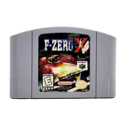 F-Zero X Nintendo 64 Acceptable Loose - Front of authentic game cartridge showing label artwork