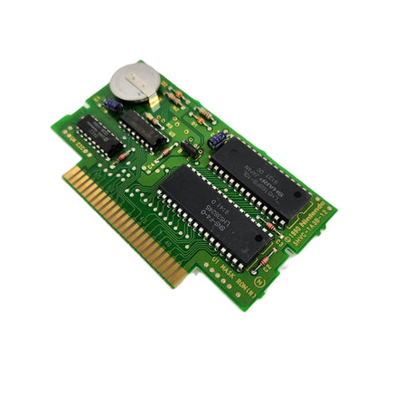 Final Fantasy II Super Nintendo Very Good Loose - Close up of Authentic SNES Game Circuit Board Shown with save battery