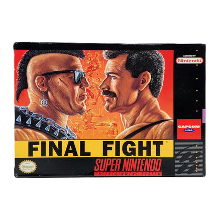 Final Fight Super Nintendo Very Good CIB- Authentic Retail Box Front Artwork