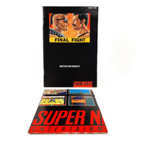 Final Fight Super Nintendo Very Good CIB- Instruction booklet and poster