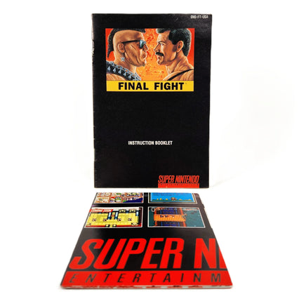 Final Fight Super Nintendo Very Good CIB- Instruction booklet and poster