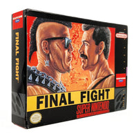 Final Fight Super Nintendo Very Good CIB- Genuine Retail Box Front Artwork Shown at an Angle