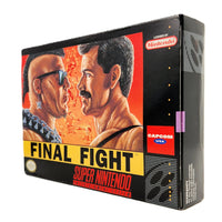 Final Fight Super Nintendo Very Good CIB- Official Retail Box Front Artwork Shown at an Angle