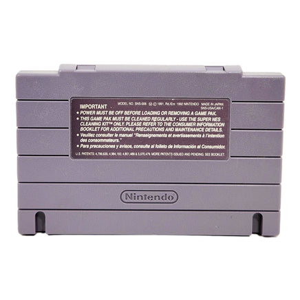 Kirby Super Star Super Nintendo Good Loose - Back Of Official Game Cartridge