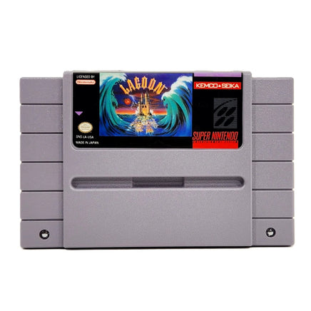 Lagoon Super Nintendo Very Good Loose - SNES Original Game Cartridge Front