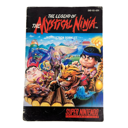 Legend Of The Mystical Ninja Super Nintendo Very Good Loose - SNES Original Game Manual Front
