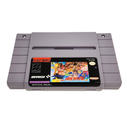 Legend Of The Mystical Ninja Super Nintendo Very Good Loose - SNES Spine Label Text On Cartridge