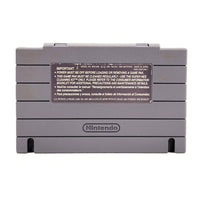 Mighty Morphin Power Rangers Super Nintendo Good Loose - SNES Cartridge Rear Label View