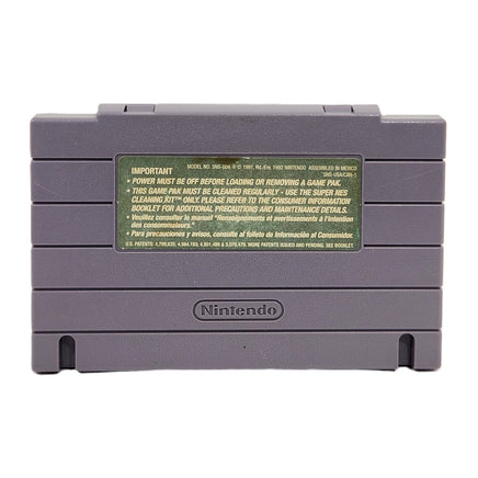 Monopoly Super Nintendo Good Loose - Game Cartridge Back