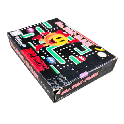 Ms. Pacman Super Nintendo Good CIB - Bottom Corner Of Game Box
