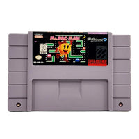 Ms. Pacman Super Nintendo Good CIB - Front label view of official game cart