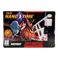 NBA Hang Time Super Nintendo Very Good CIB - Front view of authentic retail game box