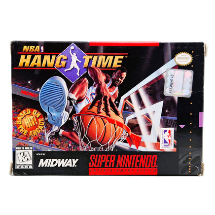 NBA Hang Time Super Nintendo Very Good CIB - Front Of Authentic Game Box