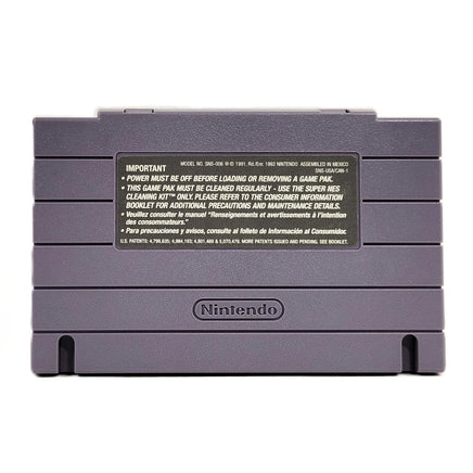 NBA Hang Time Super Nintendo Very Good CIB - Rear view of game cartridge