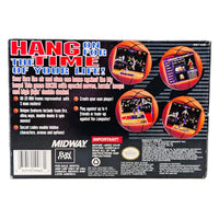 NBA Hang Time Super Nintendo Very Good CIB - Back Of Authentic Game Box