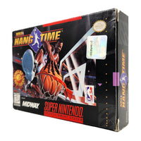 NBA Hang Time Super Nintendo Very Good CIB - Right side and front view of official retail game box