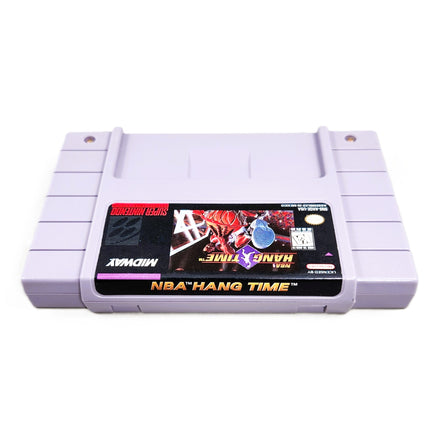 NBA Hang Time Super Nintendo Very Good CIB - Cartridge Top Spine Label Shown