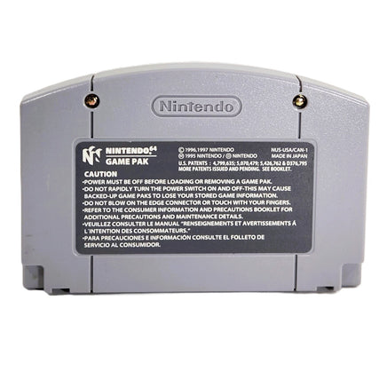 NFL Blitz 2001 Nintendo 64 Good Loose - Back Label Of Cartridge