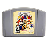 Paper Mario Nintendo 64 Very Good Loose - Front Label Of Authentic Cartridge