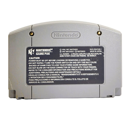 Paper Mario Nintendo 64 Very Good Loose - Back Of Authentic Cartridge