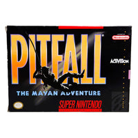 Pitfall The Mayan Adventure Super Nintendo Very Good CIB - Game Box Front Artwork