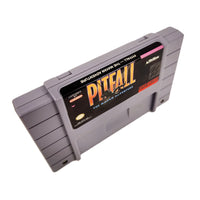 Jurassic Park Super Nintendo Very Good SNES Game CIB - Angled top view of authentic game cartridge label showing top spine with game title