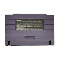 Jurassic Park Super Nintendo Very Good SNES Game CIB - Rear view of authentic game cartridge label
