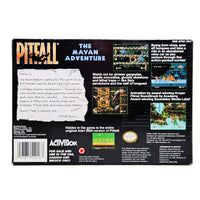 Pitfall The Mayan Adventure Super Nintendo Very Good CIB - Game Box Back Artwork