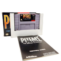 Jurassic Park Super Nintendo Very Good SNES Game CIB - Game cartridge inside the inner cardboard tray insert with instruction survival guide booklet