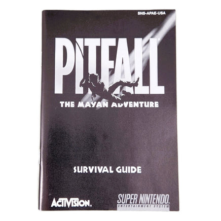 Pitfall The Mayan Adventure Super Nintendo Very Good CIB - Instruction Manual