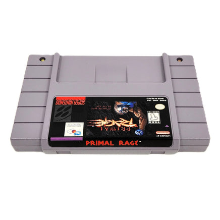 Primal Rage Super Nintendo Very Good Loose - Label Of Official SNES Game Cartridge
