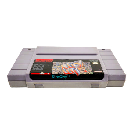 SimCity Super Nintendo Acceptable Loose - Authentic Cartridge Label Shown