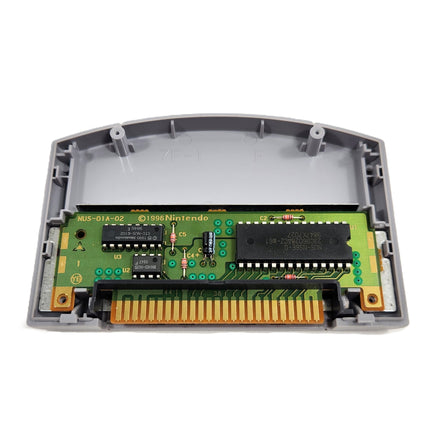 Star Soldier Nintendo 64 Very Good Loose - Open game cart showing authentic circuit board with Nintendo branding on board and chips